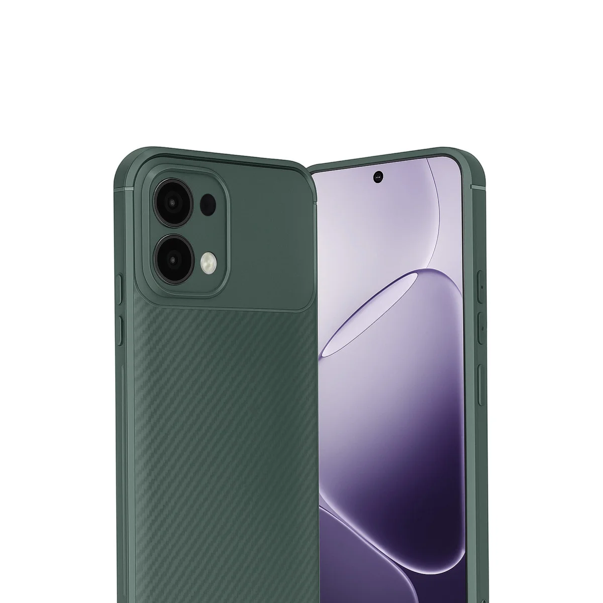 A6 Pro 4G Auto Focus Karbon Kapak - Koyu Yeşil