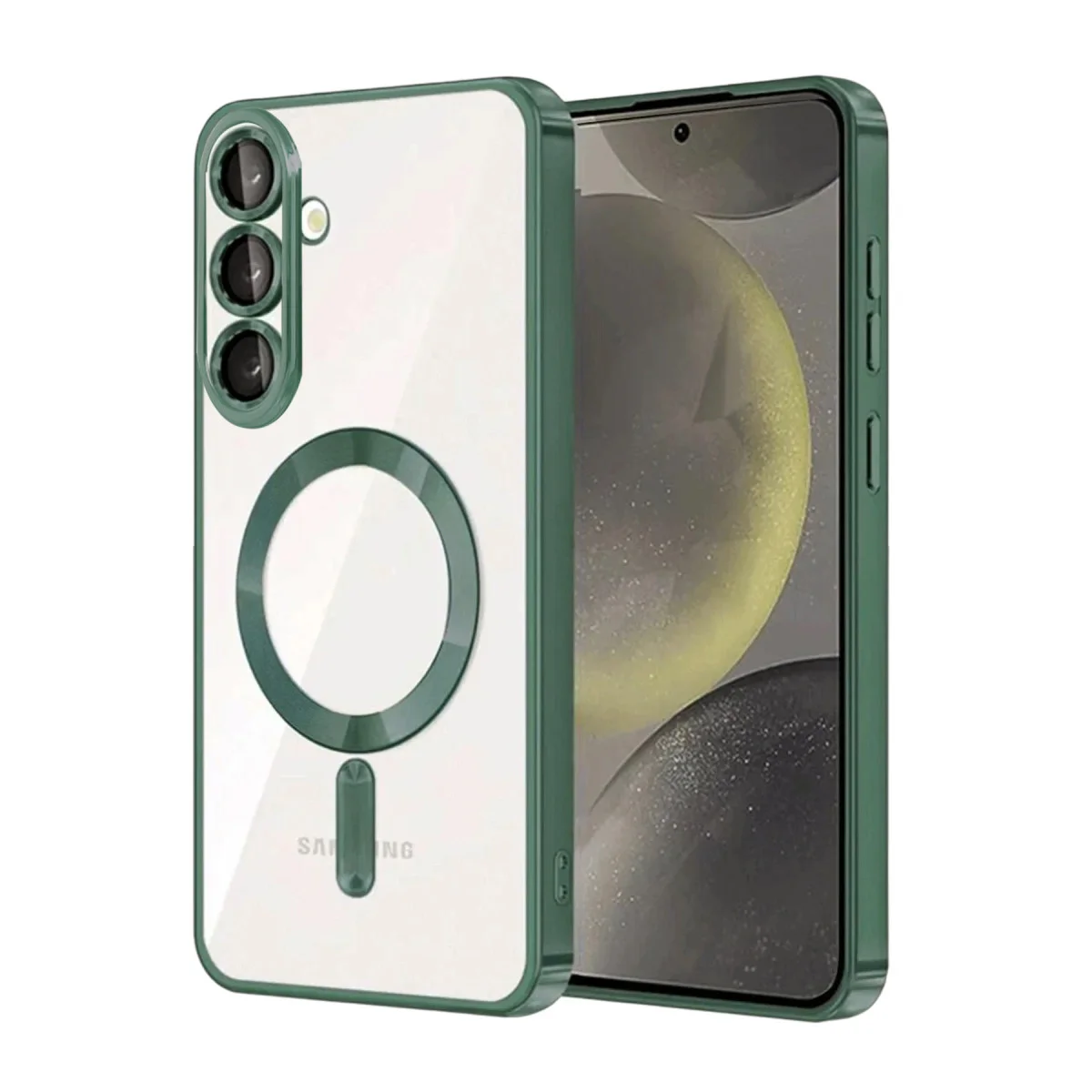 Galaxy S26 Kross Magneticsafe Kapak - Koyu Yeşil