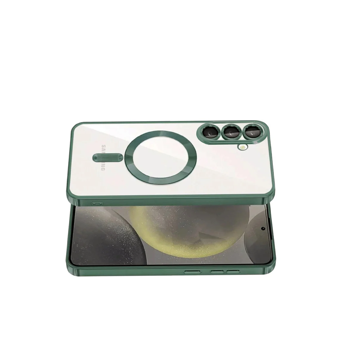 Galaxy S26 Kross Magneticsafe Kapak - Koyu Yeşil