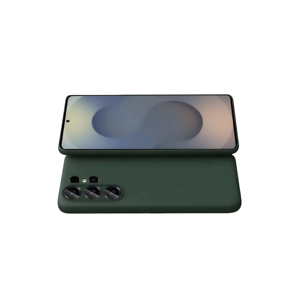 Galaxy S26 Ultra Nano içi Kadife Silikon - Koyu Yeşil