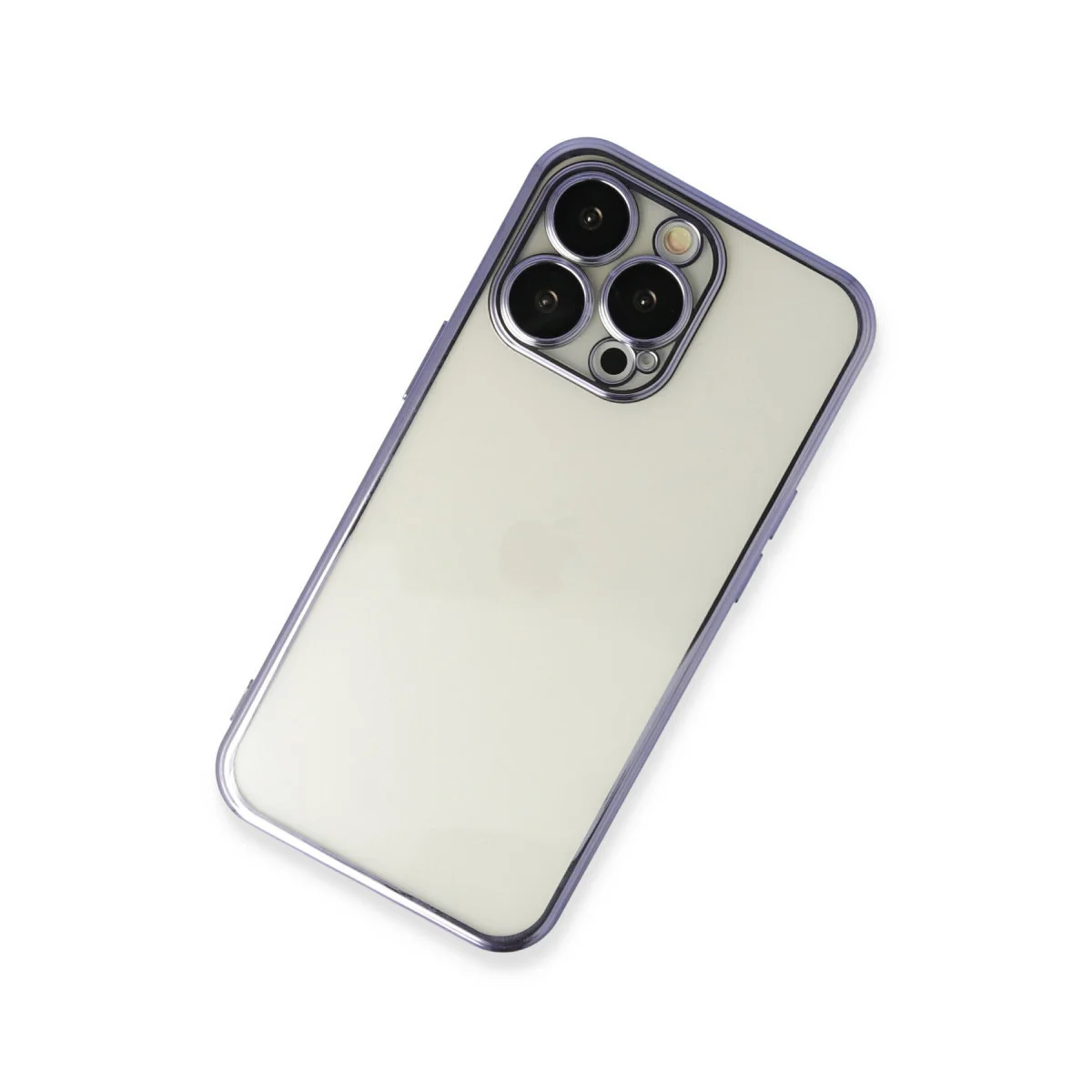 iPhone 13 Pro Kılıf Razer Lensli Silikon - Mor
