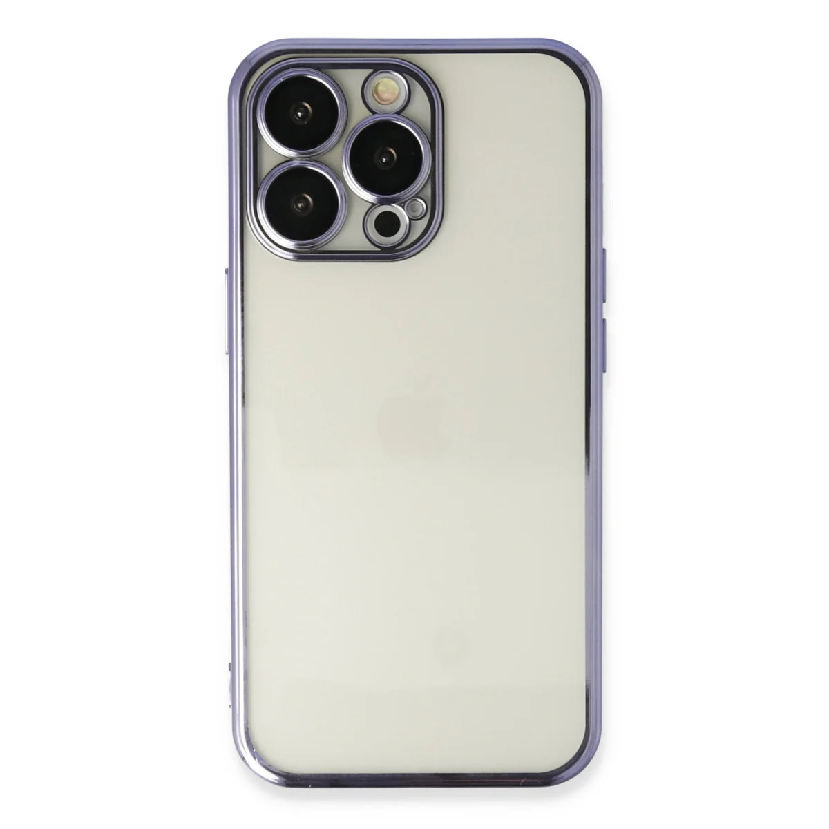 iPhone 13 Pro Max Kılıf Razer Lensli Silikon - Mor