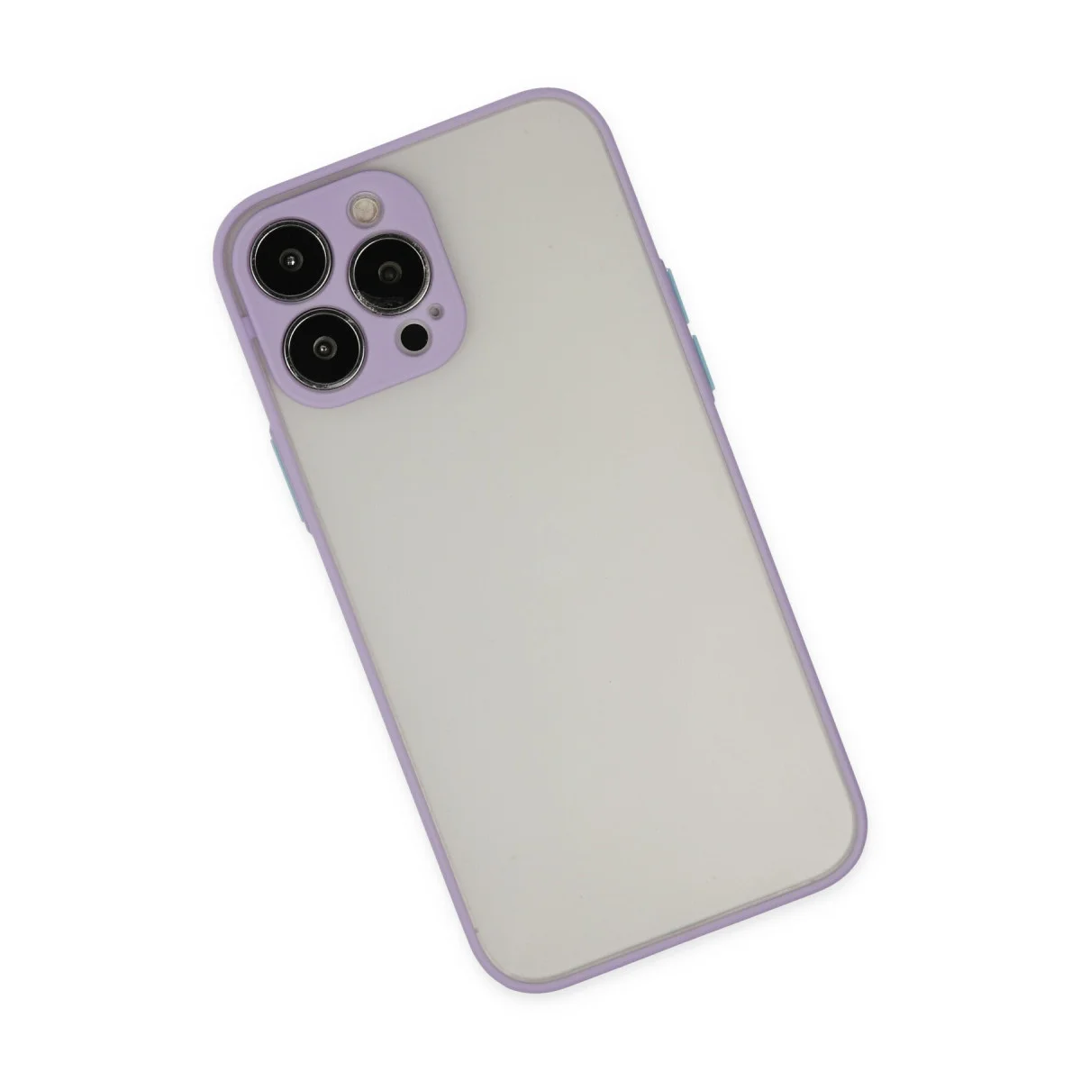 iPhone 13 Pro Kılıf Montreal Silikon Kapak - Mor