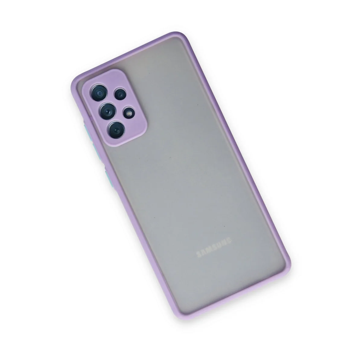 Galaxy A72 Kılıf Montreal Silikon Kapak - Mor