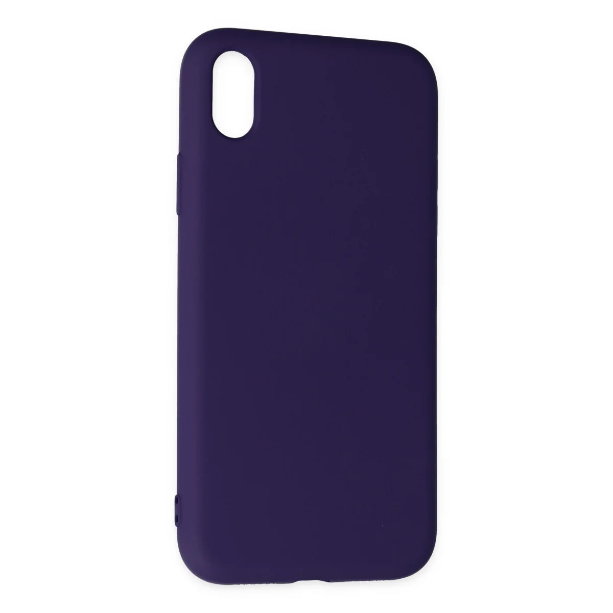 iPhone XR Kılıf Nano içi Kadife Silikon - Mor