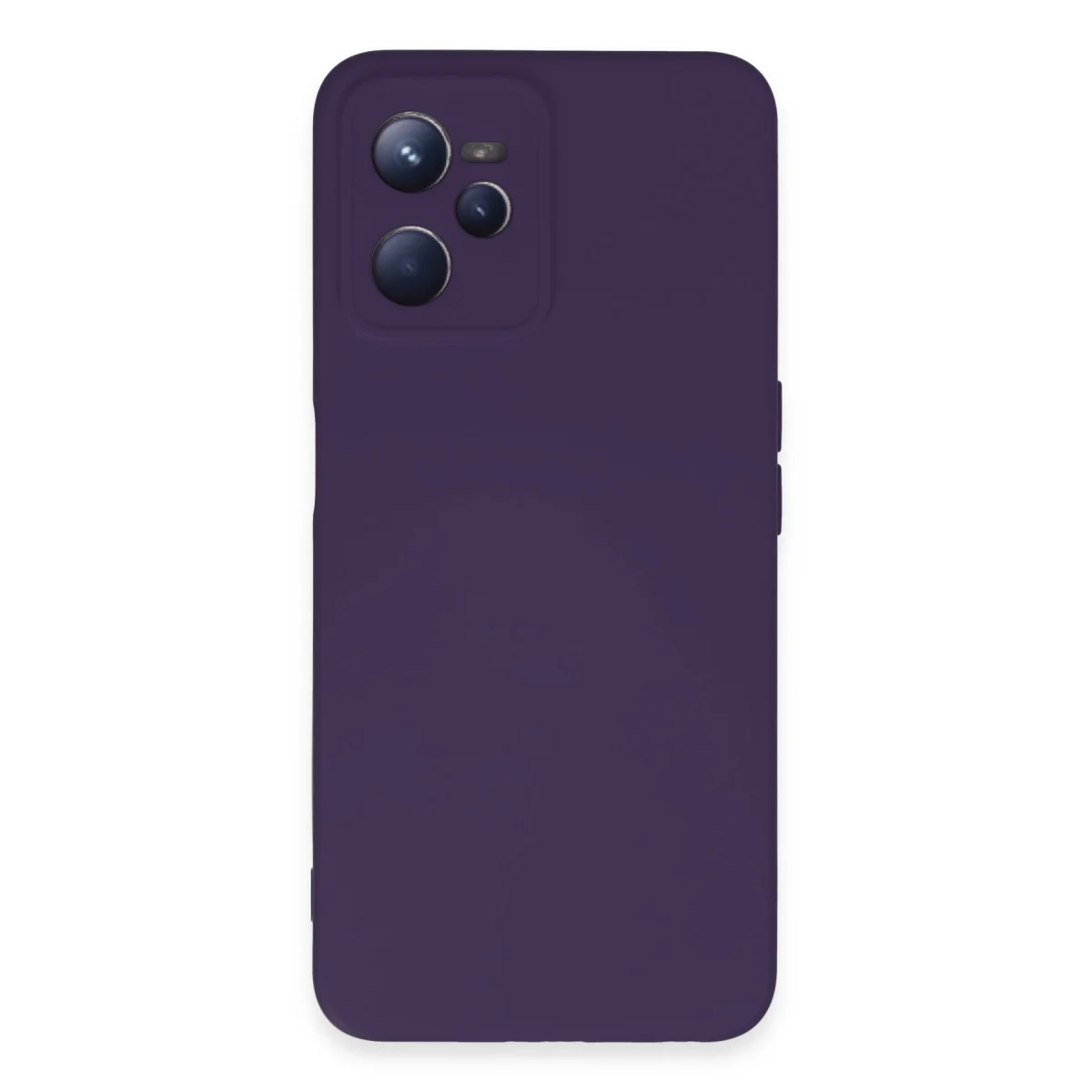 Realme C35 Kılıf Nano içi Kadife Silikon - Mor