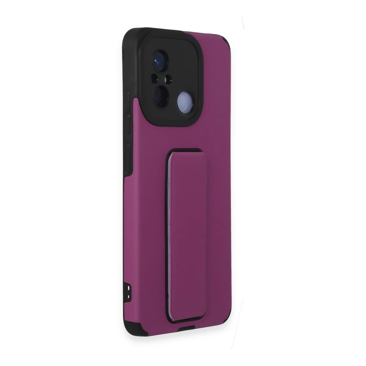 Redmi 12C Kılıf Mega Standlı Silikon - Mor