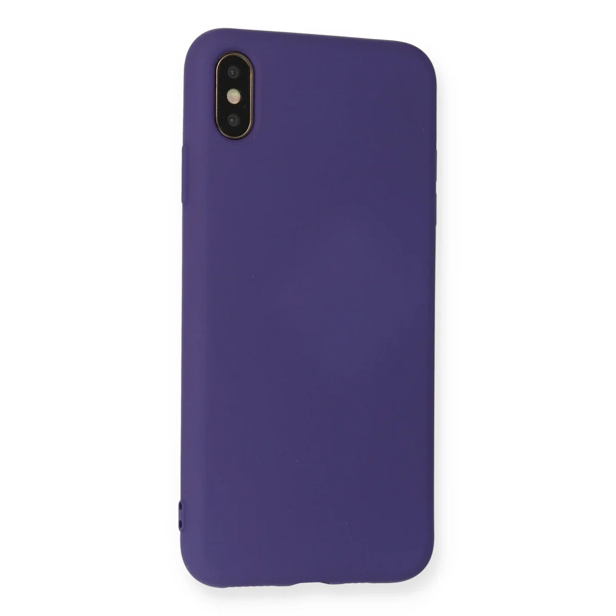 iPhone XS Max Kılıf Nano içi Kadife Silikon - Mor