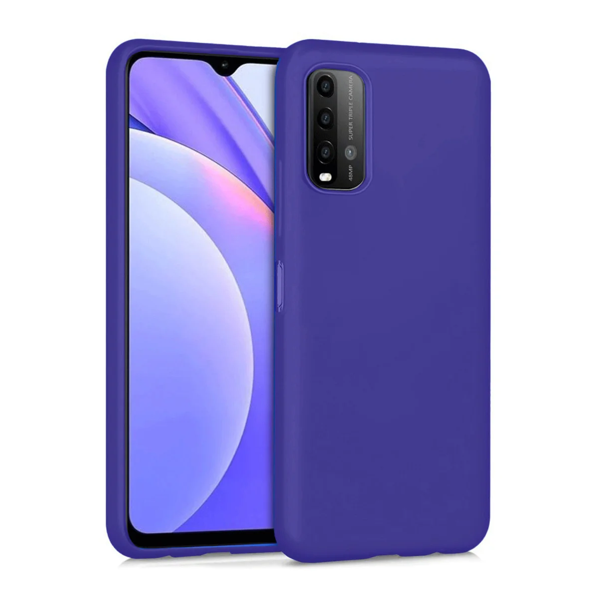 Redmi 9T Kılıf Nano içi Kadife Silikon - Mor