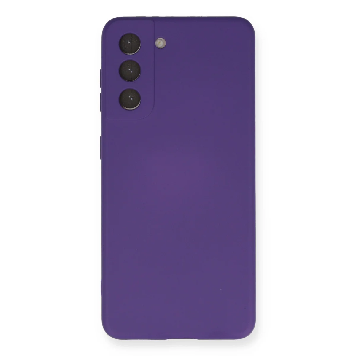 Galaxy S21 Kılıf Nano içi Kadife Silikon - Mor