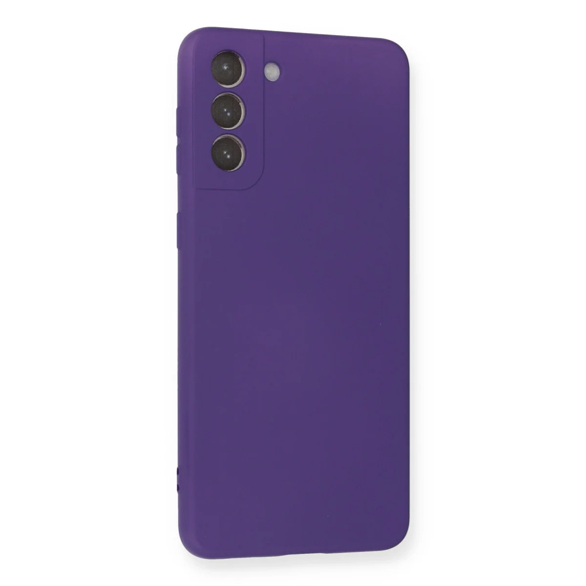 Galaxy S21 Plus Kılıf Nano içi Kadife Silikon - Mor