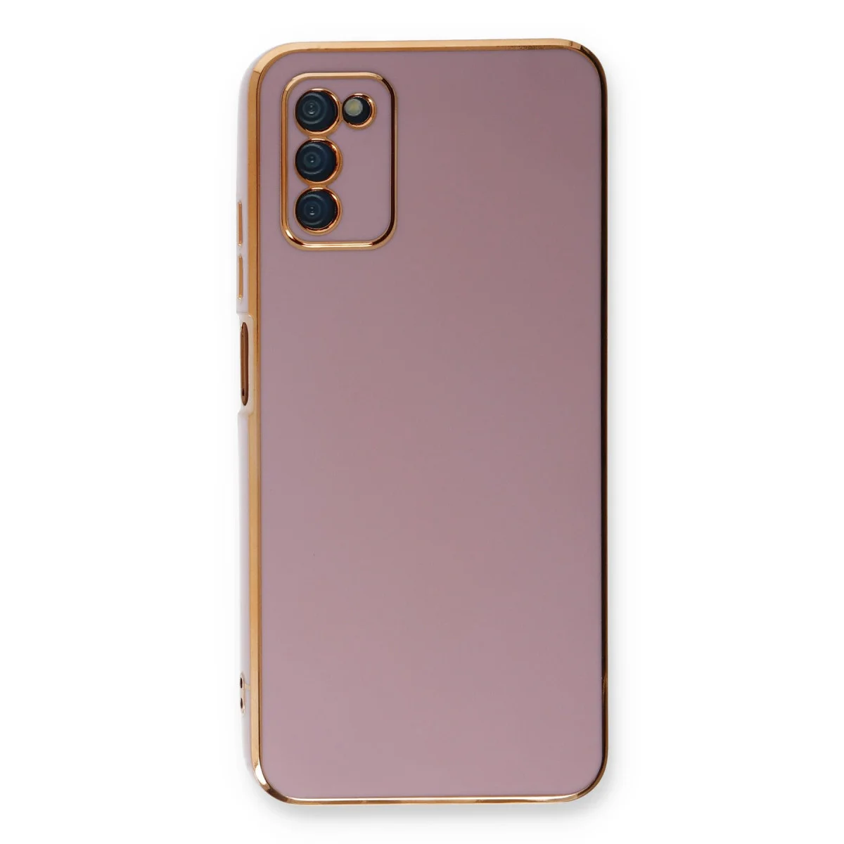 Galaxy A03S Kılıf Volet Silikon - Mor