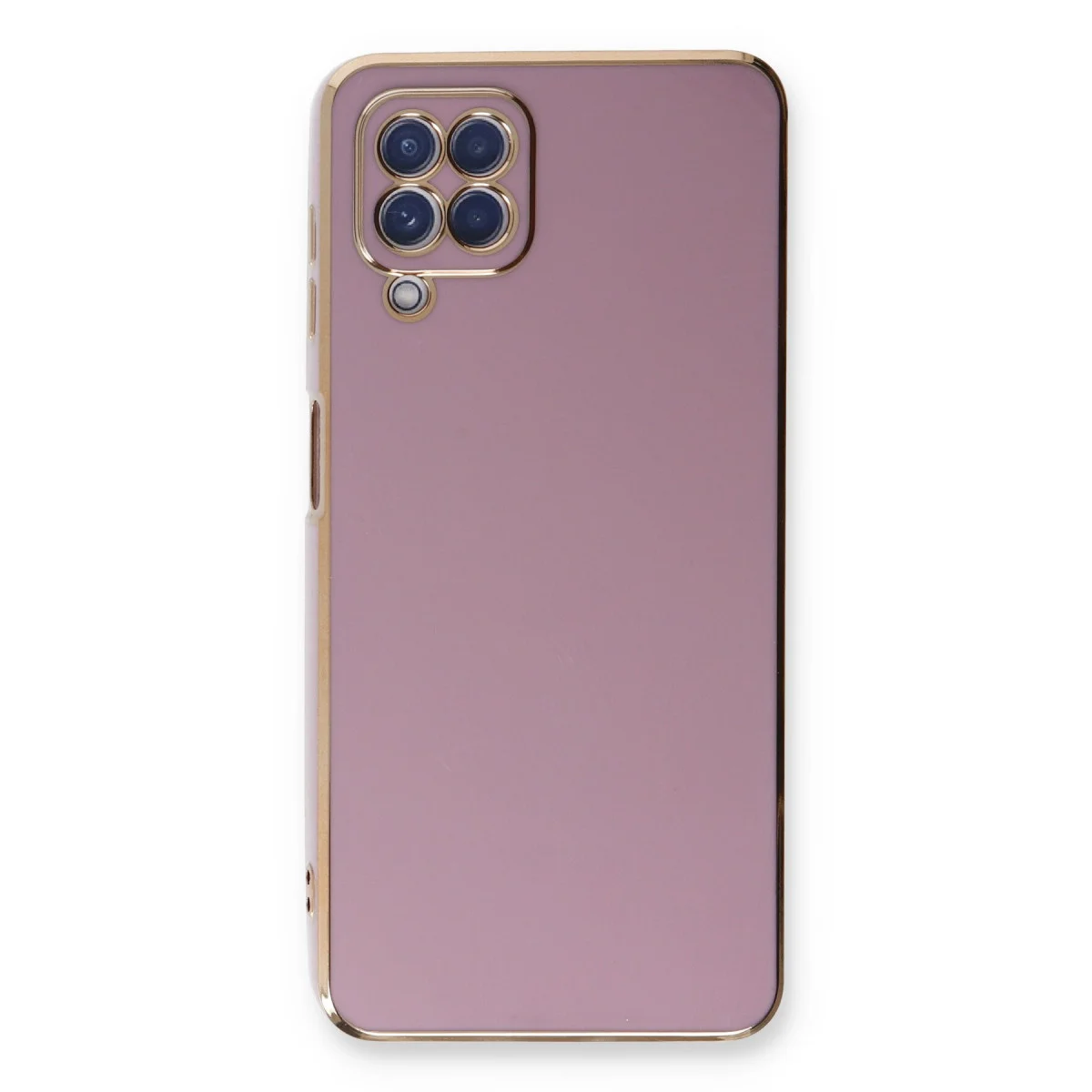 Galaxy A22 Kılıf Volet Silikon - Mor