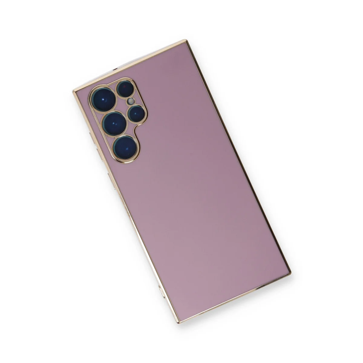 Galaxy S22 Ultra Kılıf Volet Silikon - Mor