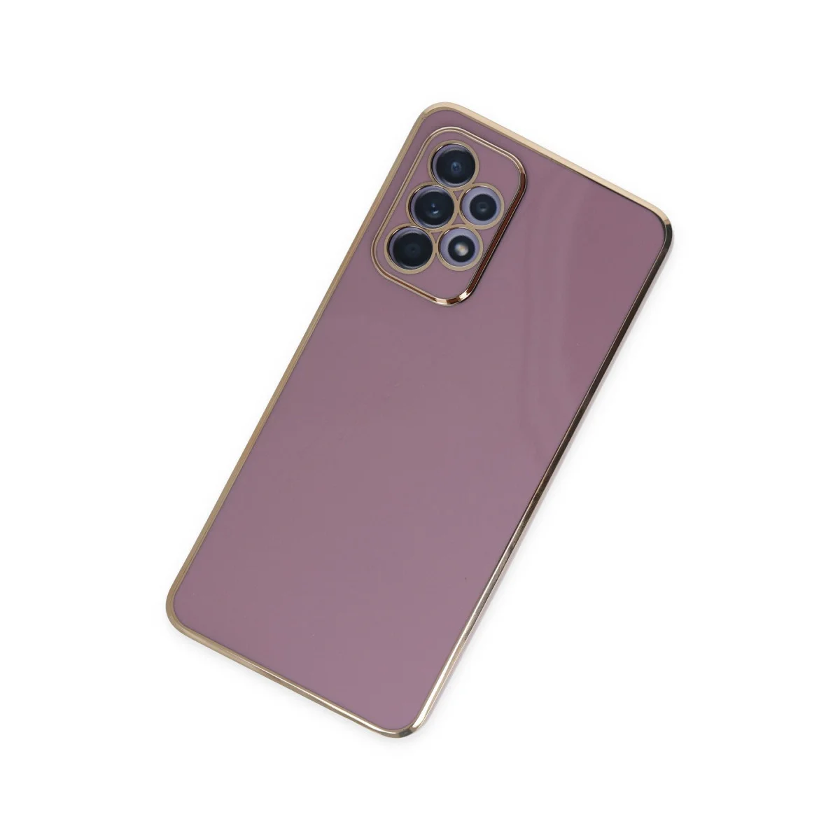 Galaxy A52 Kılıf Volet Silikon - Mor