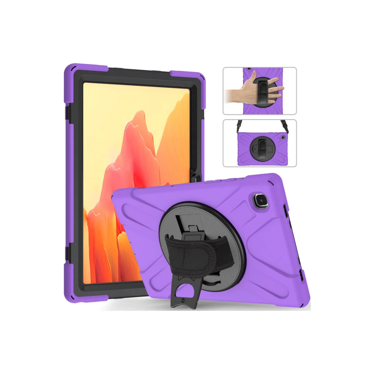 Galaxy T500 Tab A7 10.4 Kılıf Amazing Tablet Kapak - Mor