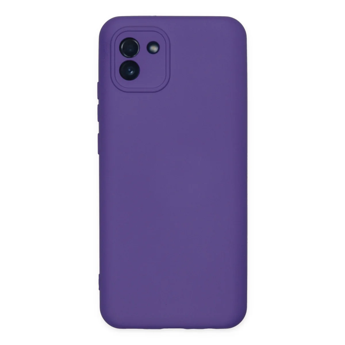 Galaxy A03 Kılıf Nano içi Kadife Silikon - Mor