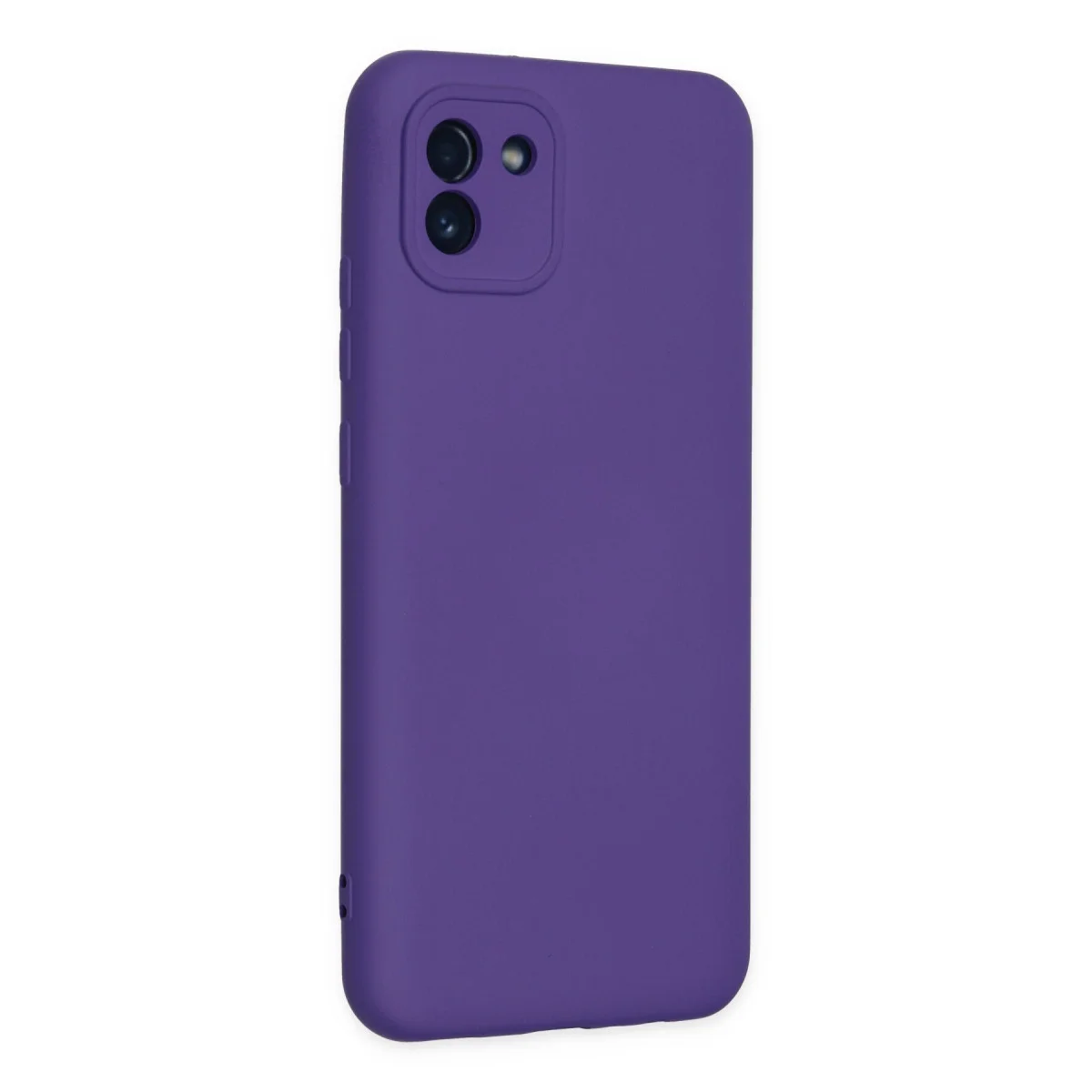Galaxy A03 Kılıf Nano içi Kadife Silikon - Mor