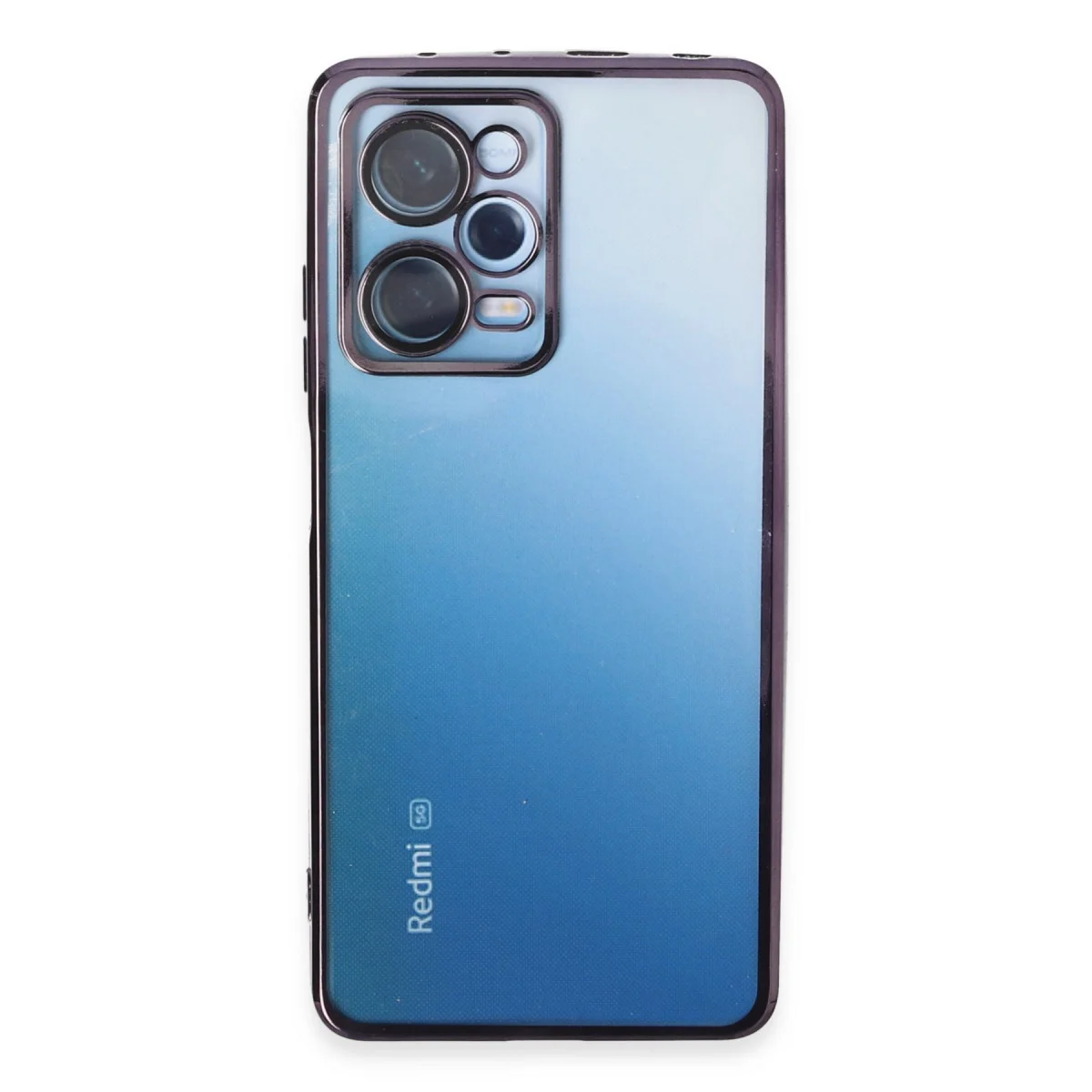 Redmi Note 12 Pro 5G Kılıf Razer Lensli Silikon - Mor