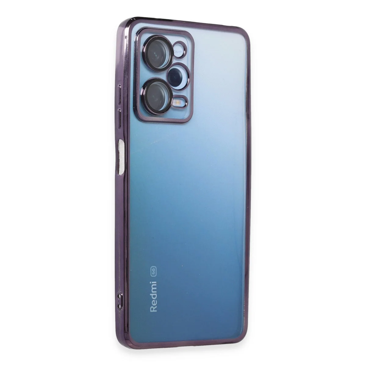 Redmi Note 12 Pro 5G Kılıf Razer Lensli Silikon - Mor
