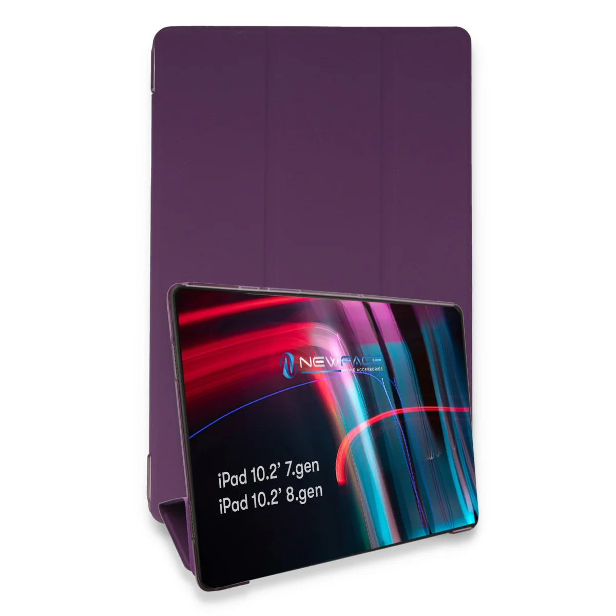 iPad 10.2 (7.nesil) Kılıf Tablet Smart Kılıf - Mor