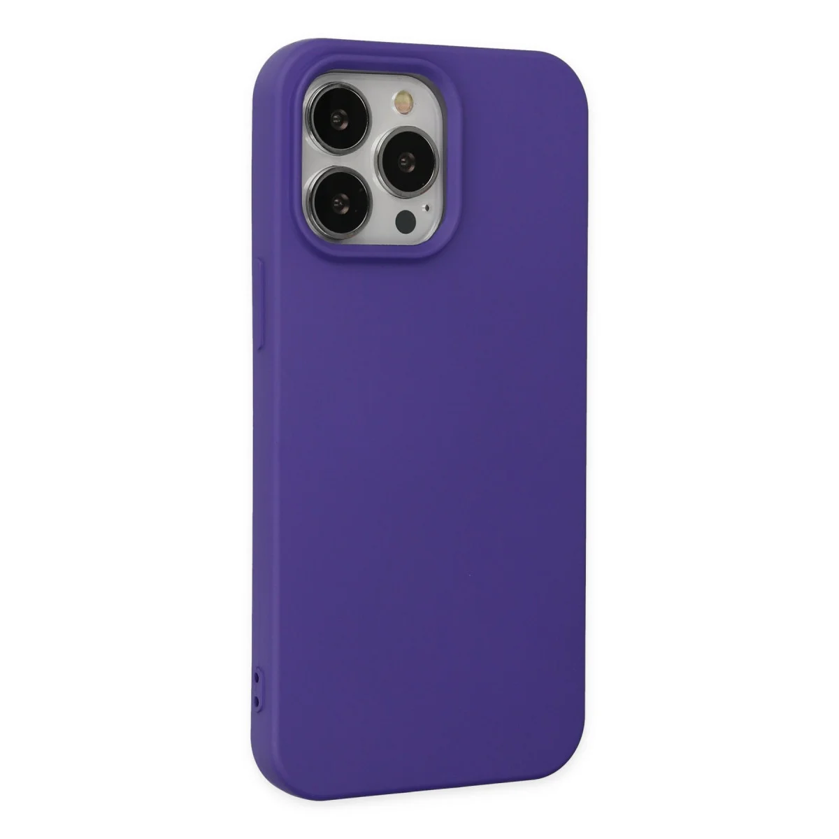 iPhone 14 Pro Kılıf Nano içi Kadife Silikon - Mor