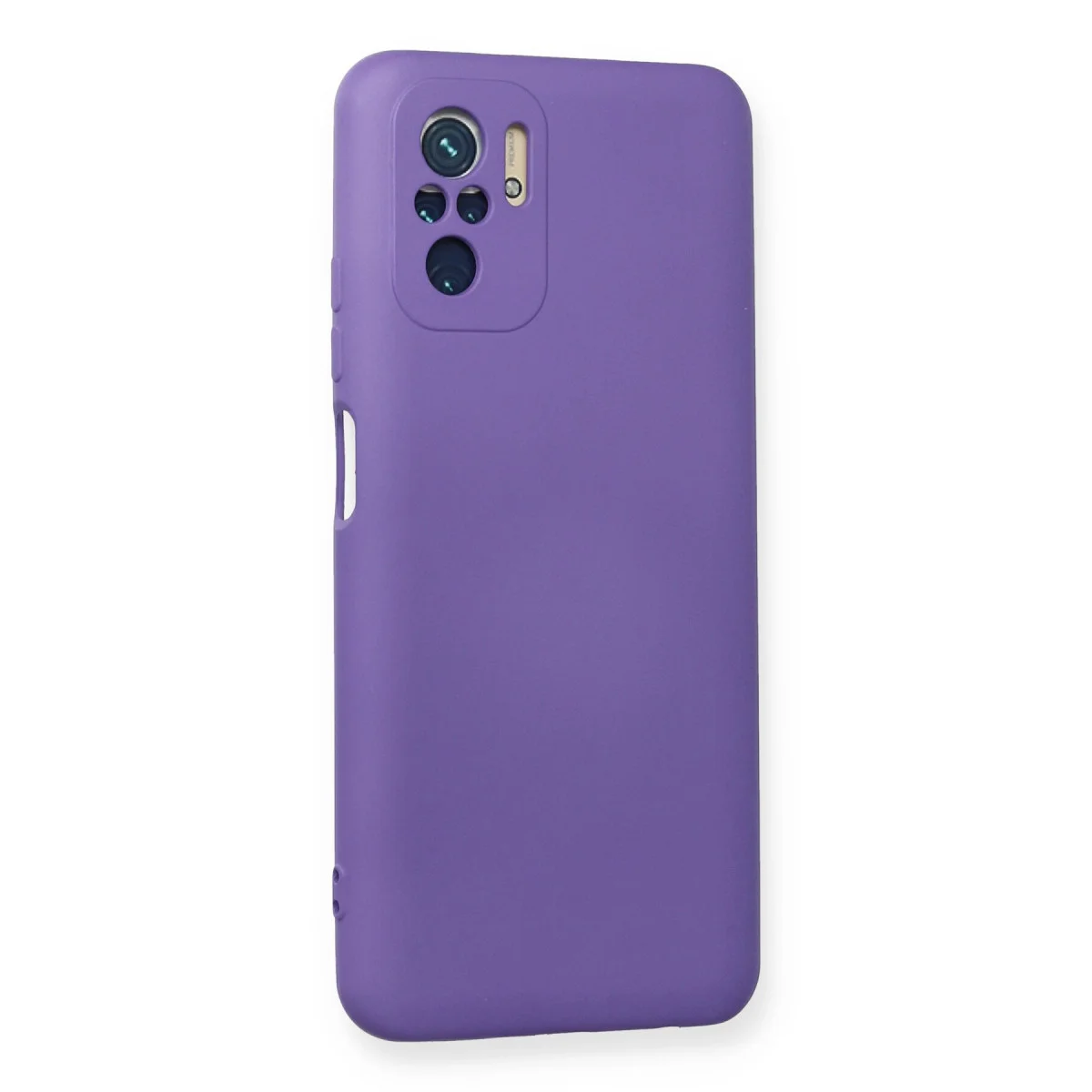Redmi Note 10 Kılıf Nano içi Kadife Silikon - Mor