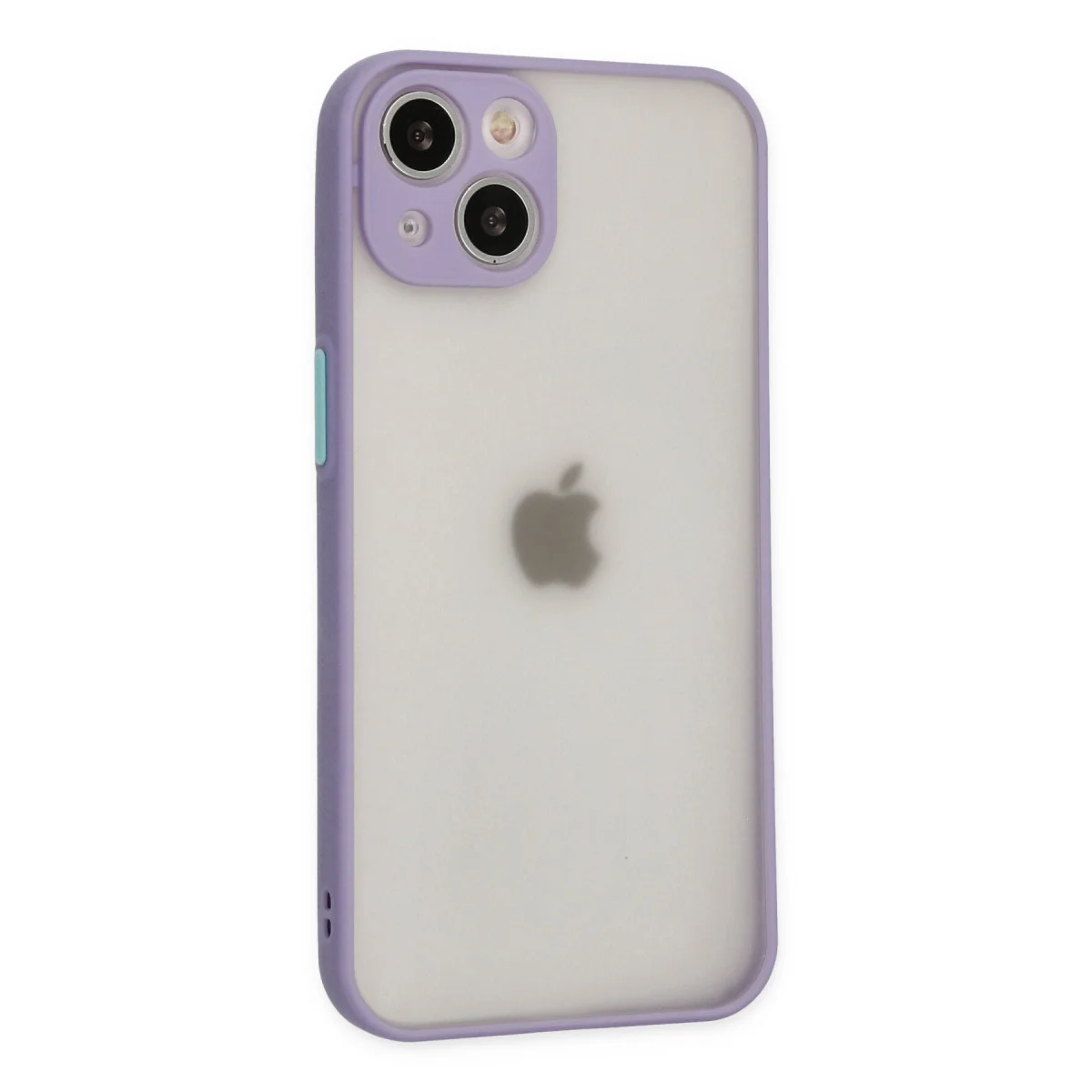 iPhone 15 Plus Kılıf Montreal Silikon Kapak - Mor