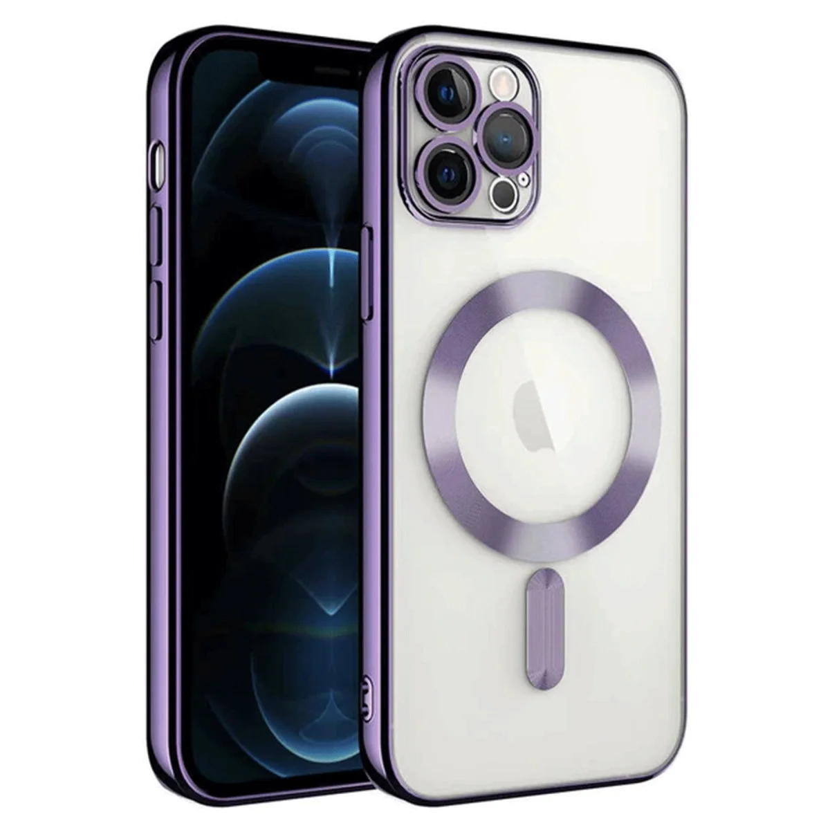 iPhone 14 Pro Max Kılıf Kross Magneticsafe Kapak - Mor
