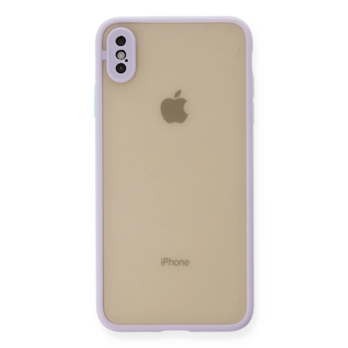 iPhone XS Max Kılıf Montreal Silikon Kapak - Mor