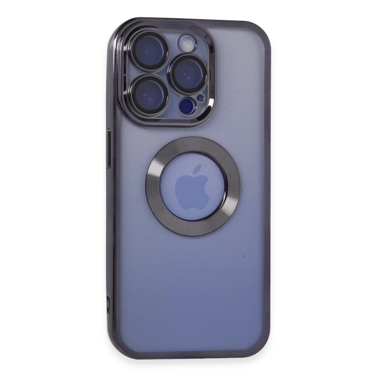 iPhone 15 Pro Kılıf Slot Silikon - Mor