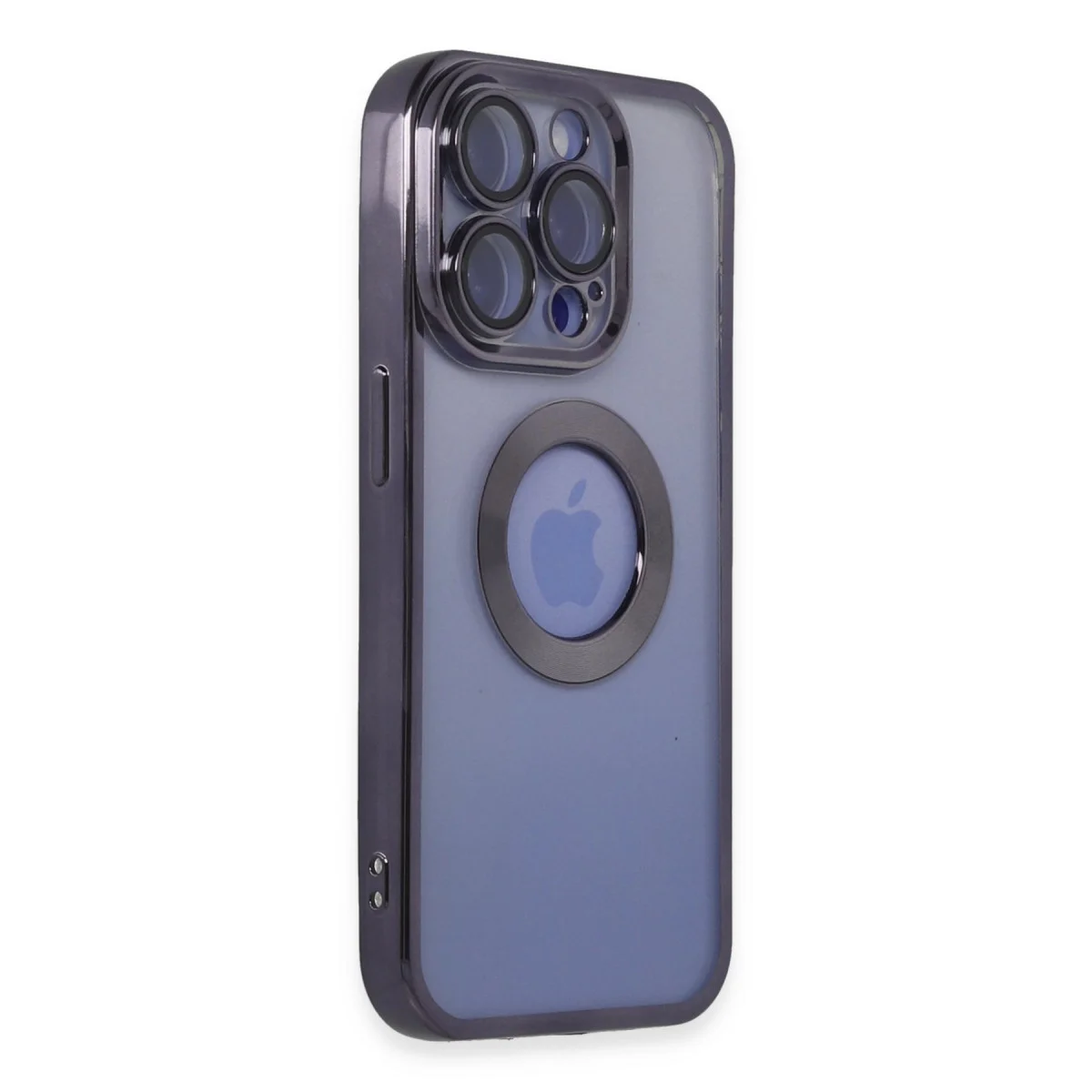 iPhone 15 Pro Kılıf Slot Silikon - Mor