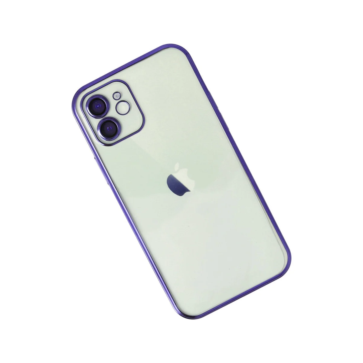 iPhone 12 Kılıf Razer Lensli Silikon - Mor