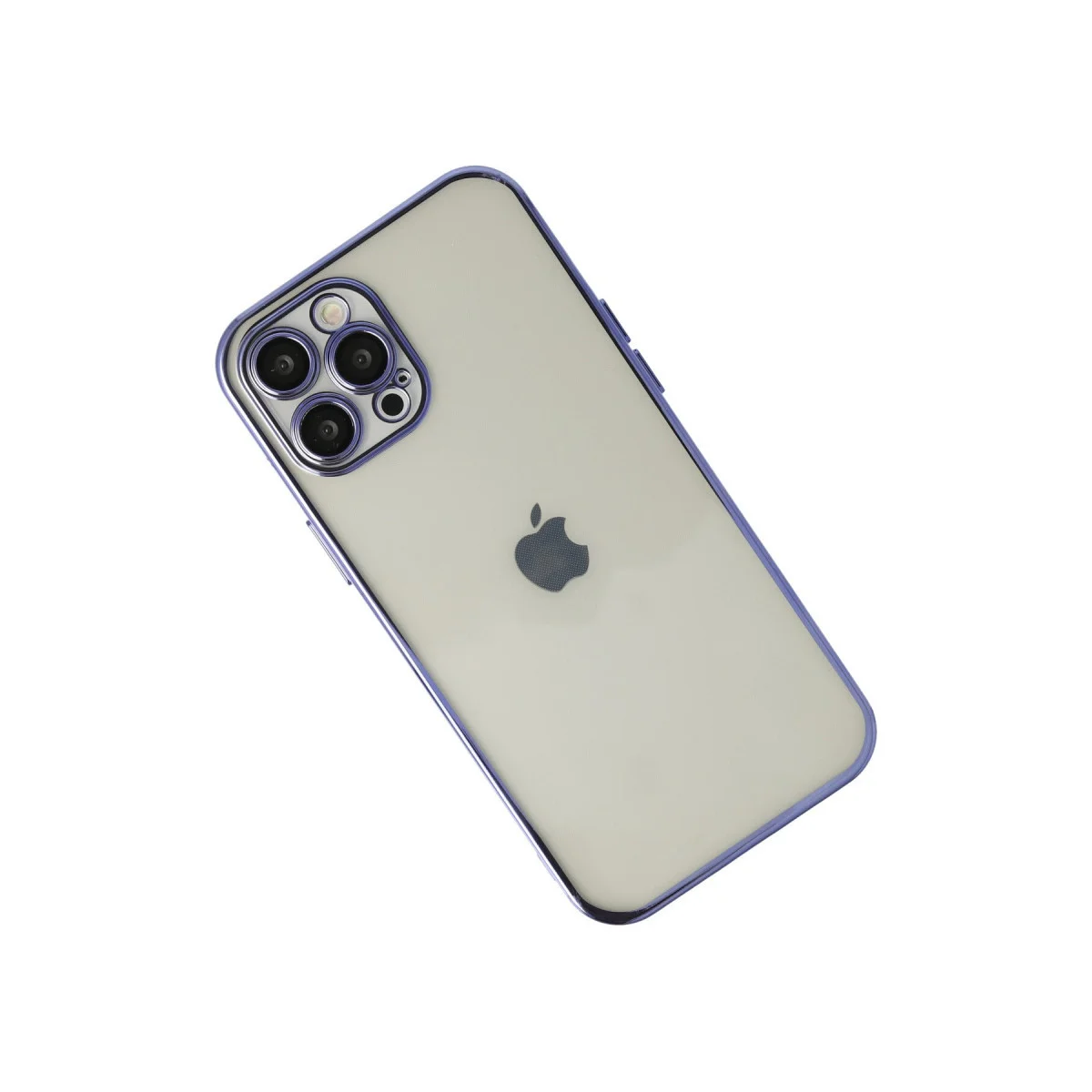 iPhone 12 Pro Max Kılıf Razer Lensli Silikon - Mor