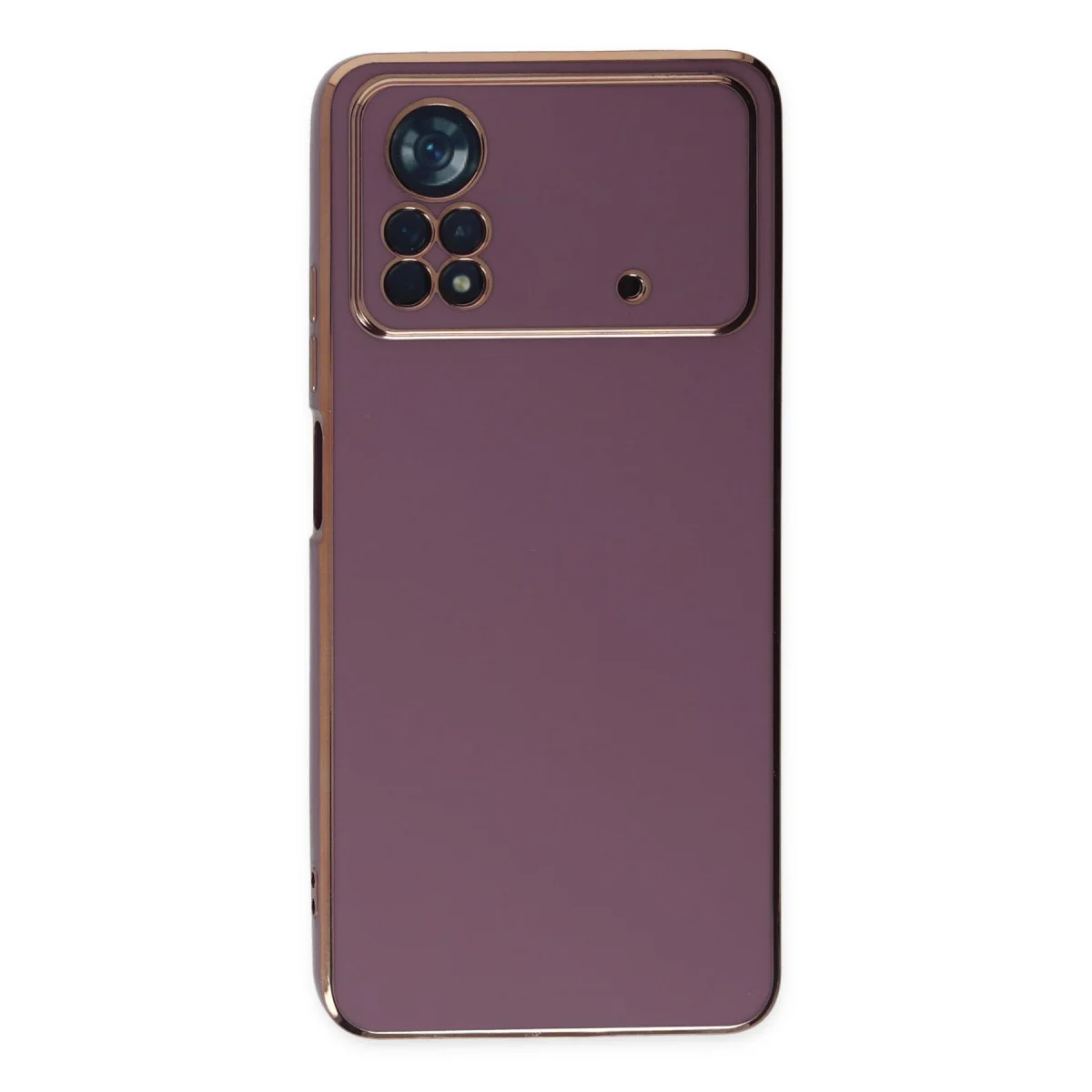 Poco X4 Pro 5G Kılıf Volet Silikon - Mor