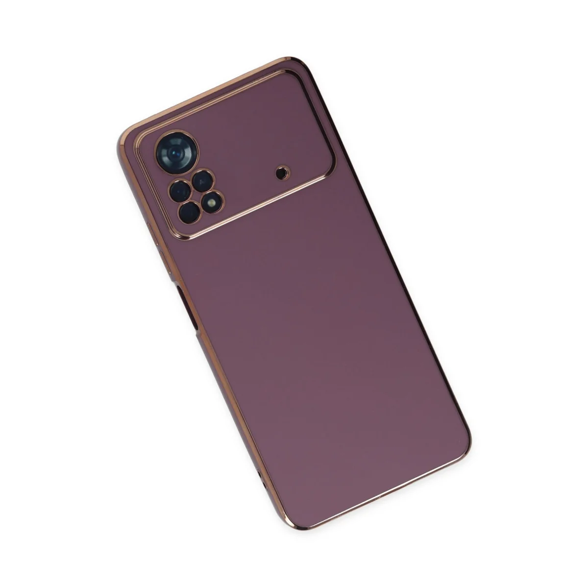 Poco X4 Pro 5G Kılıf Volet Silikon - Mor