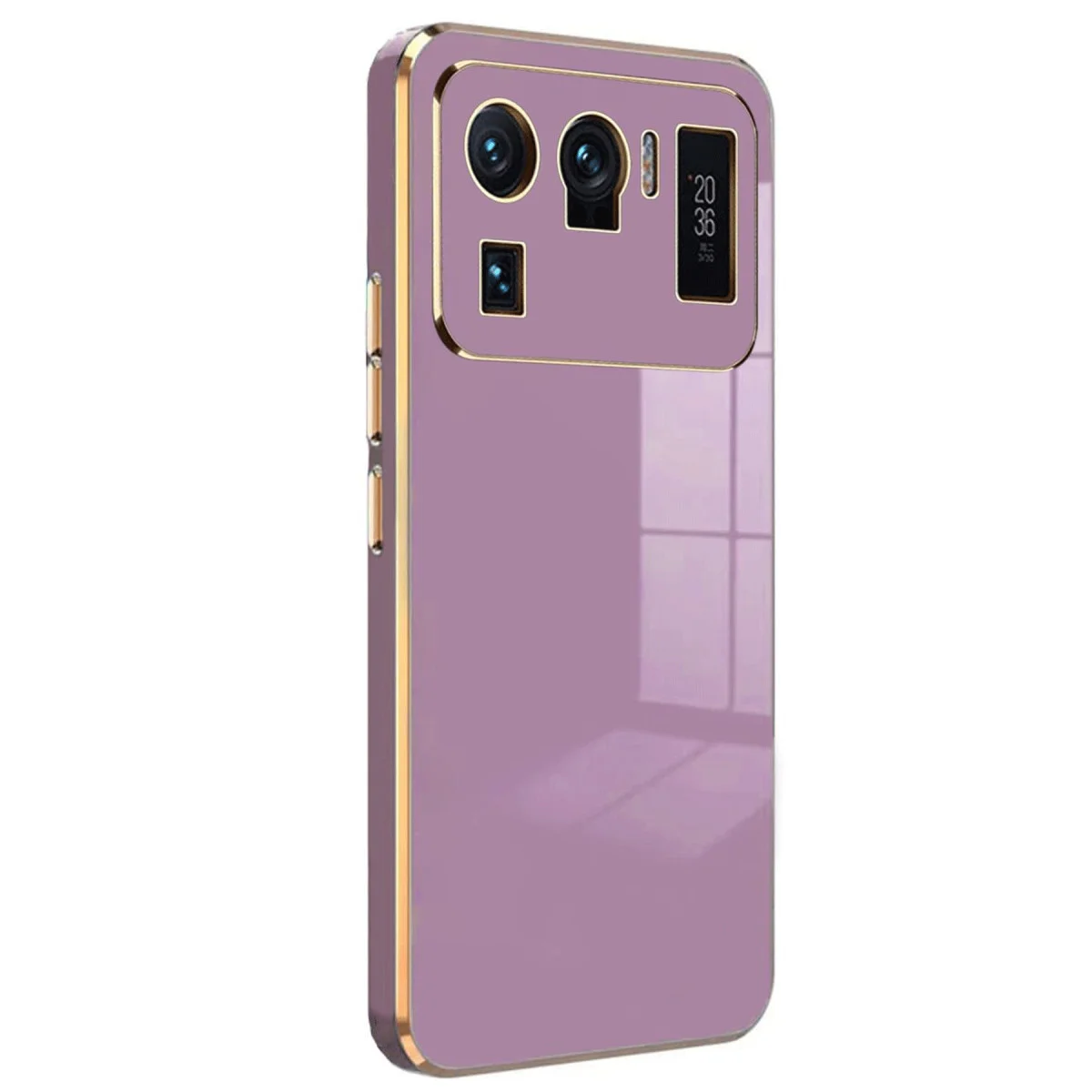 Mi 11 Ultra Kılıf Volet Silikon - Mor
