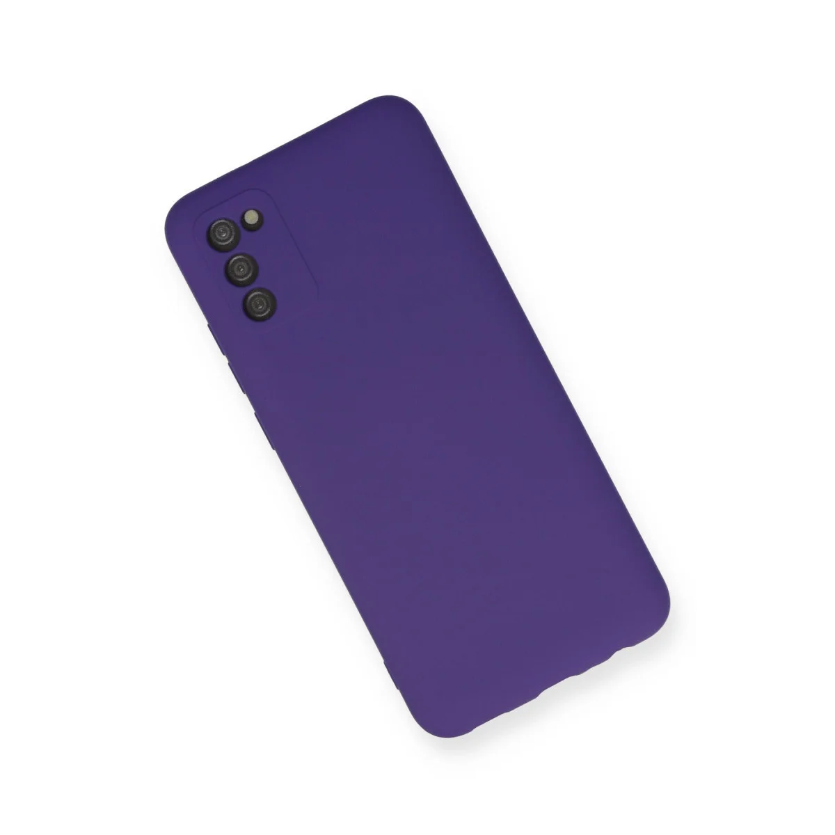 Galaxy A03S Kılıf Nano içi Kadife Silikon - Mor