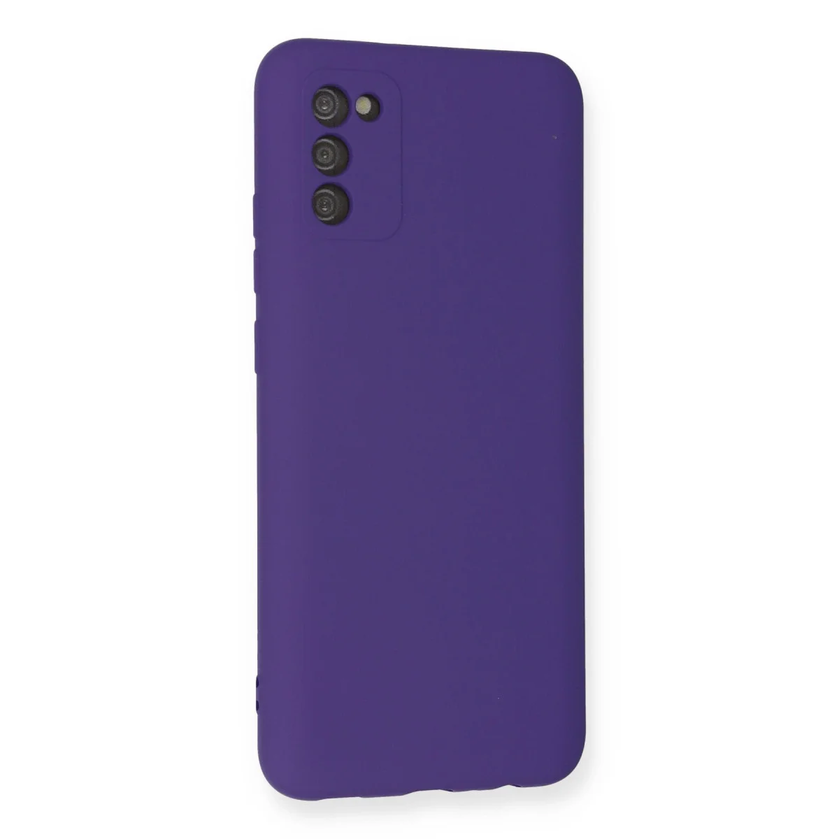 Galaxy A03S Kılıf Nano içi Kadife Silikon - Mor