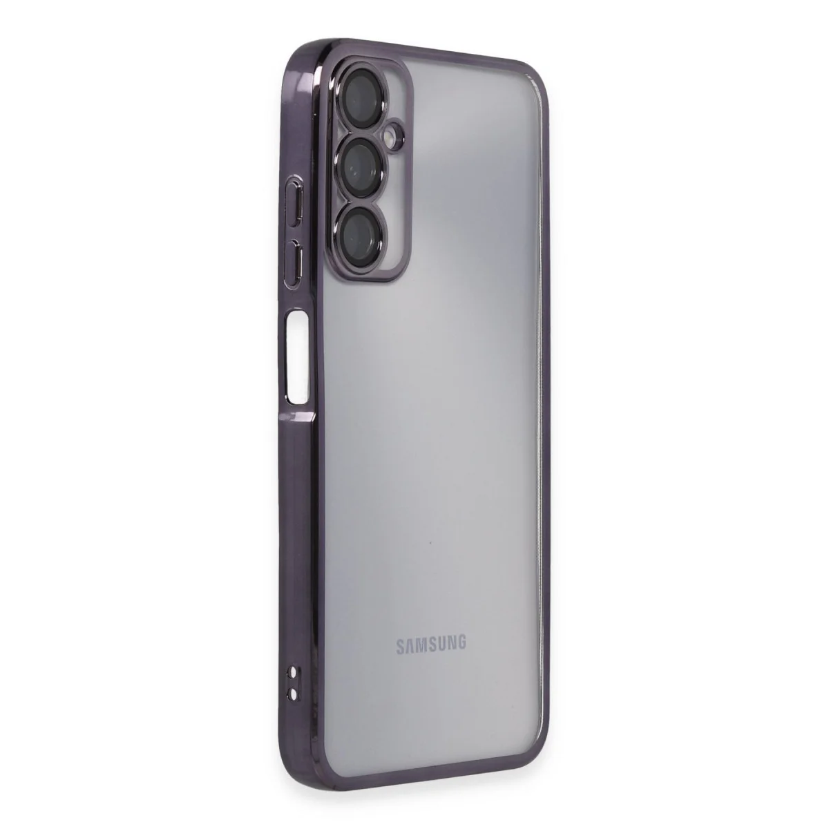 Galaxy A05S Kılıf Razer Lensli Silikon - Mor