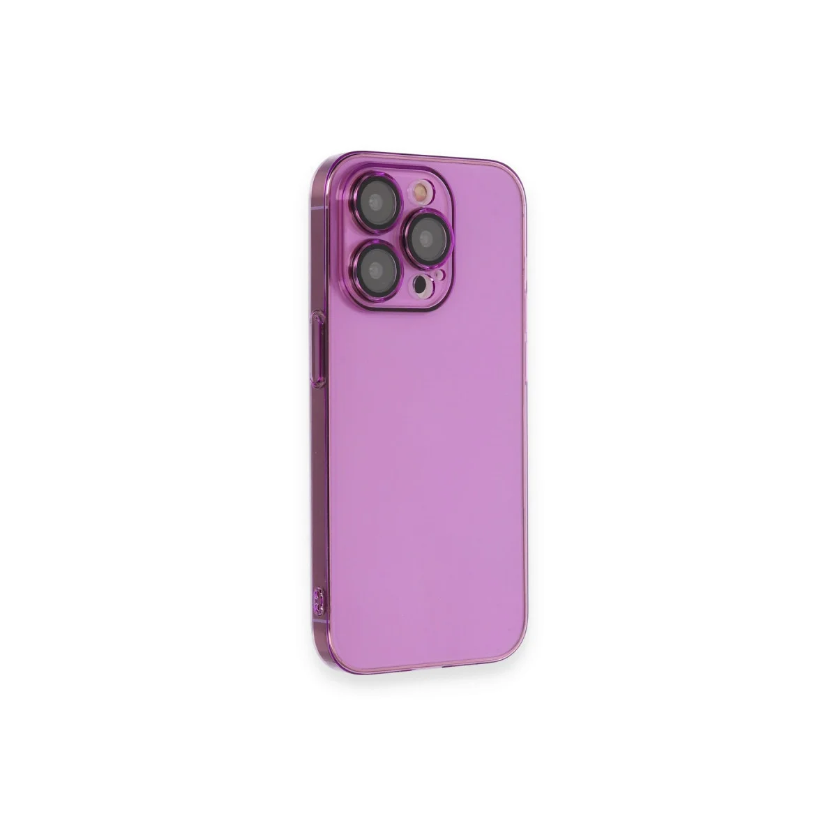 iPhone 14 Pro Max Kılıf Armada Lensli Kapak - Mor