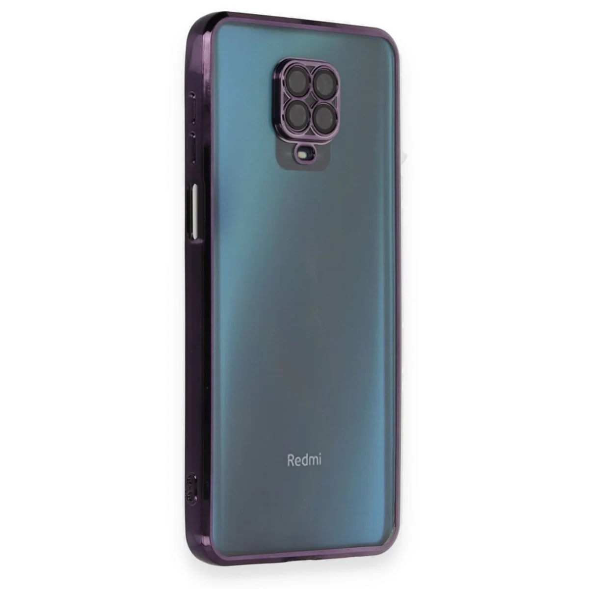 Redmi Note 9 Pro Kılıf Razer Lensli Silikon - Mor