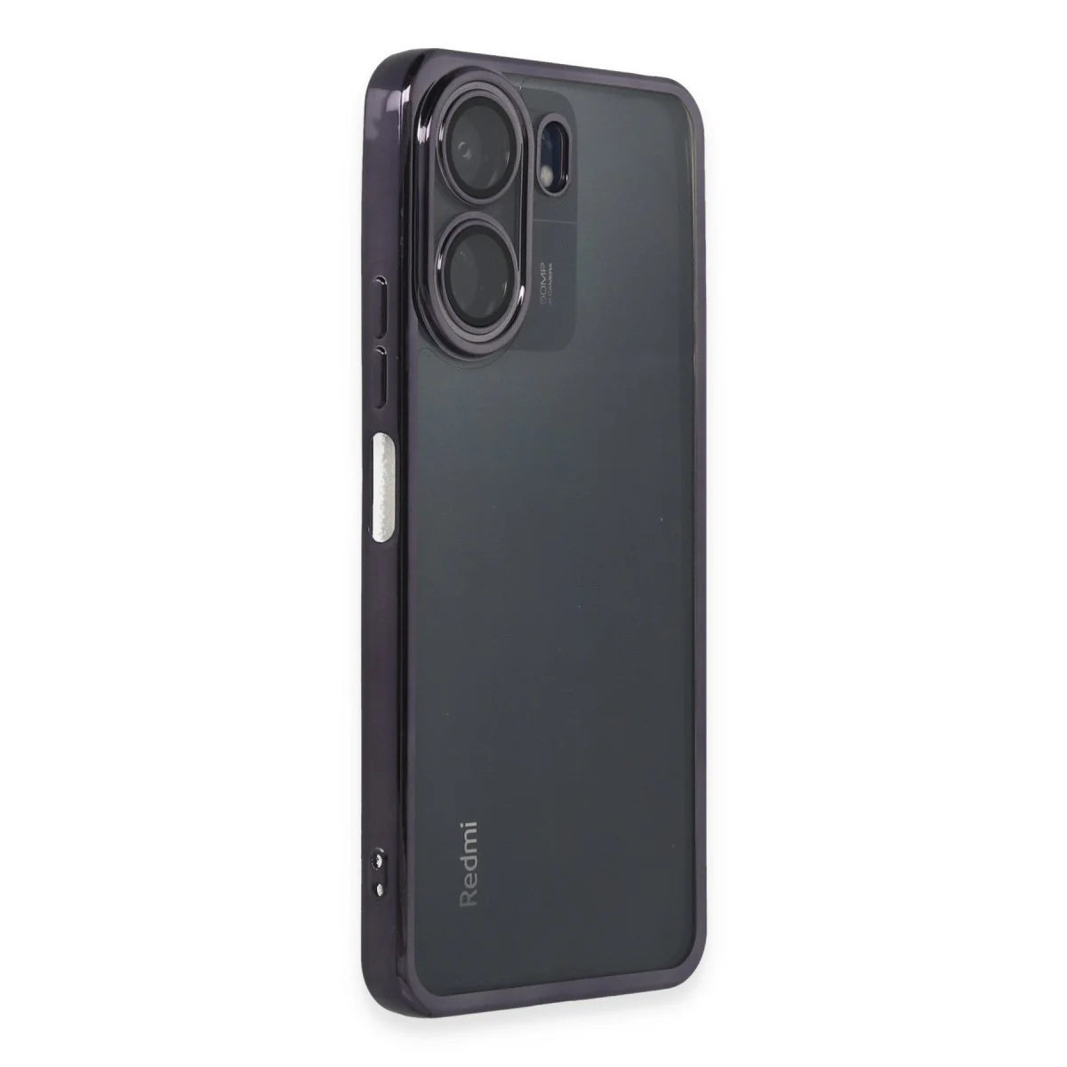 Redmi 13C Kılıf Razer Lensli Silikon - Mor