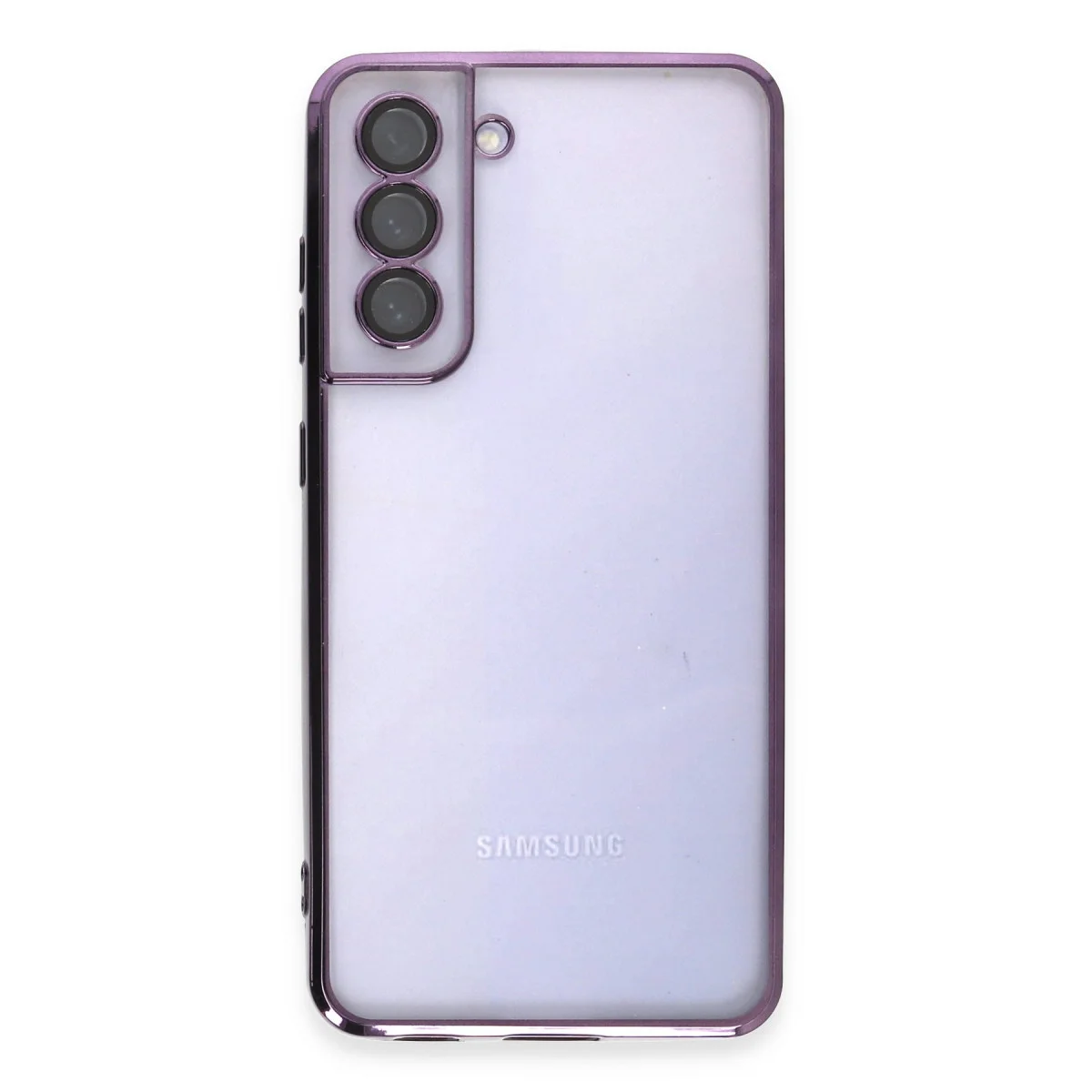 Galaxy S21 FE Kılıf Razer Lensli Silikon - Mor