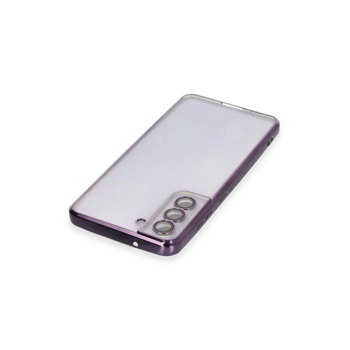 Galaxy S21 FE Kılıf Razer Lensli Silikon - Mor