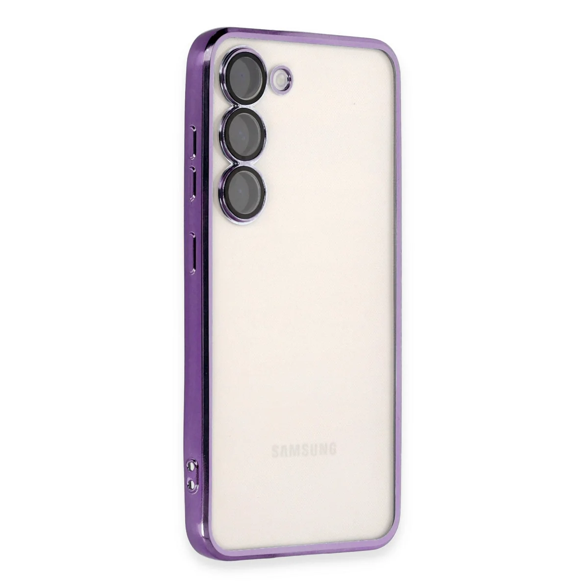 Galaxy S23 Kılıf Razer Lensli Silikon - Mor