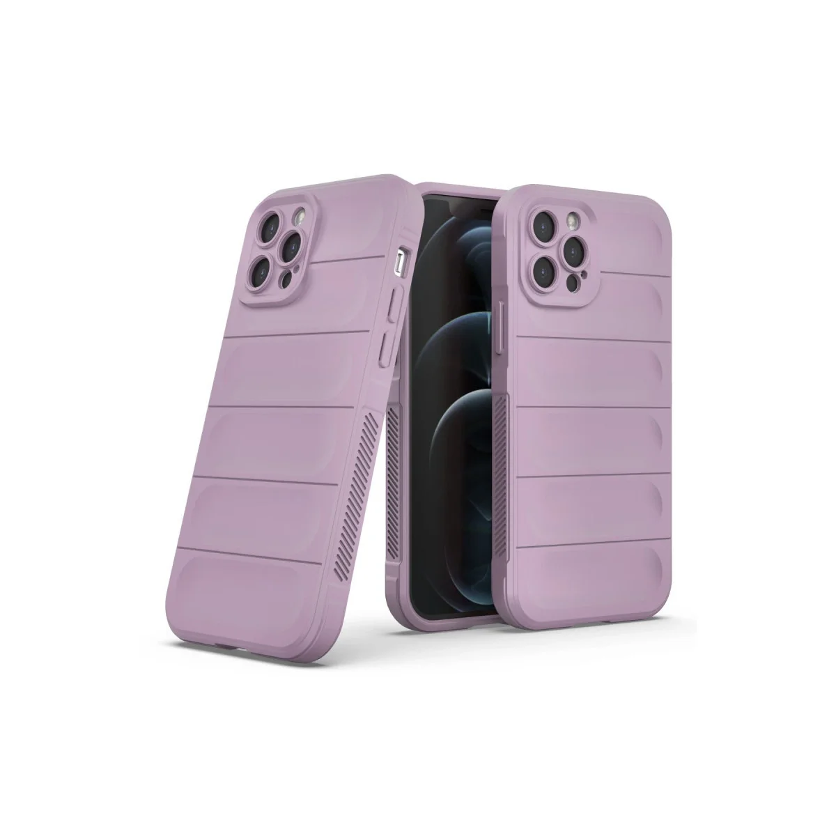 iPhone 12 Pro Kılıf Optimum Silikon - Mor
