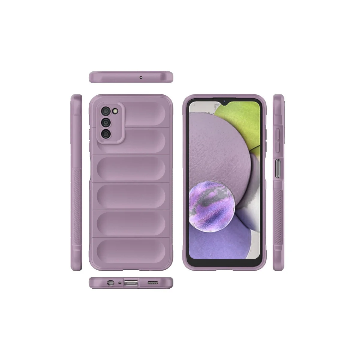 Galaxy A03S Kılıf Optimum Silikon - Mor