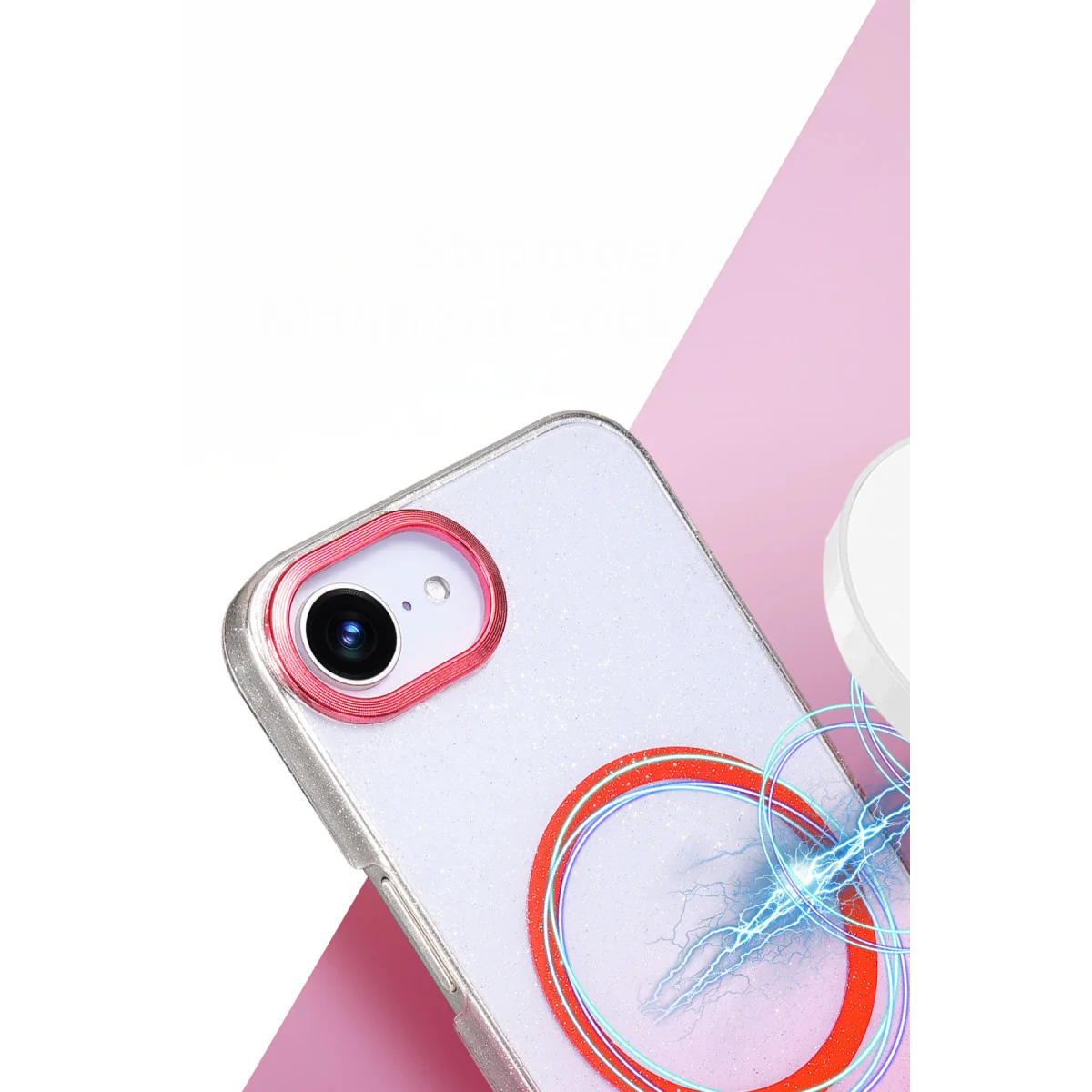 iPhone 16E Glossy Magsafe Kapak - Mor