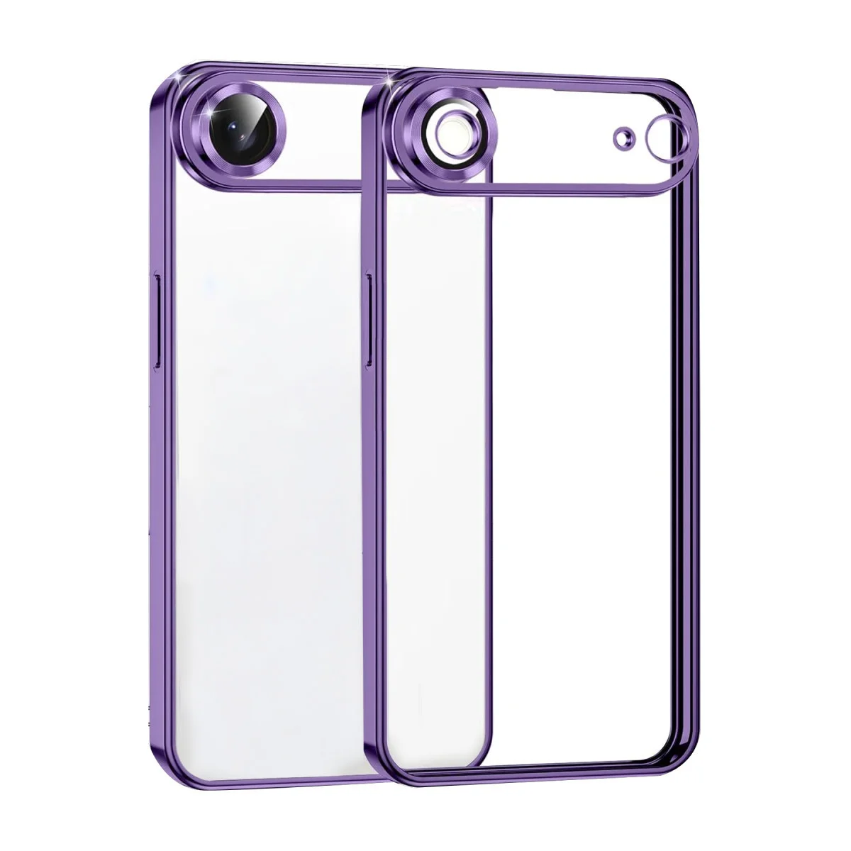 iPhone 17 Air Razer Lensli Silikon - Mor